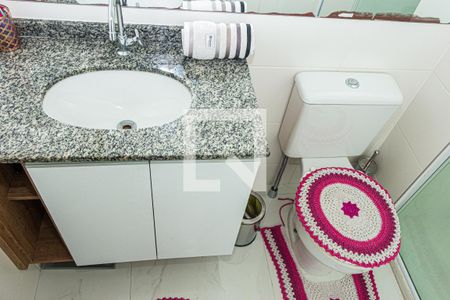 Banheiro da Suíte de apartamento à venda com 3 quartos, 80m² em Campininha, São Paulo