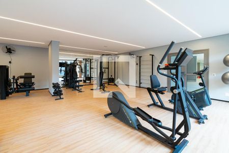 Área comum - Academia de apartamento para alugar com 1 quarto, 28m² em Jardim Prudência, São Paulo
