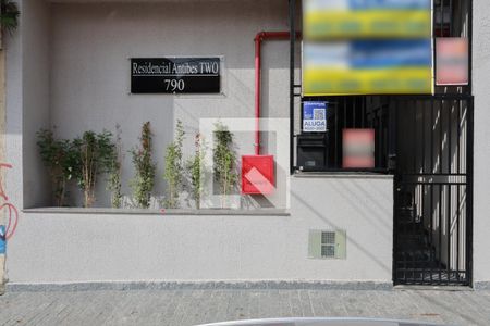Fachada/ Placa  de apartamento à venda com 1 quarto, 24m² em Santana, São Paulo