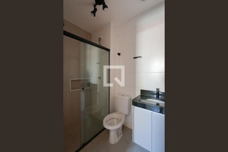 Banheiro da Suíte de apartamento à venda com 1 quarto, 24m² em Santana, São Paulo
