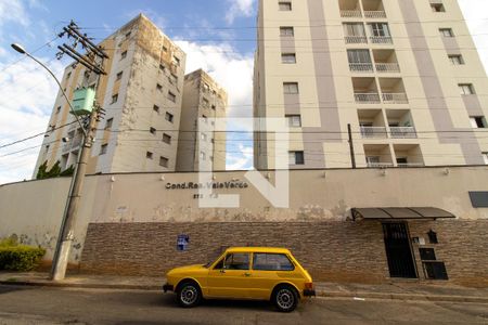 Fachada e placa de apartamento à venda com 2 quartos, 60m² em Parque Brasília, Campinas