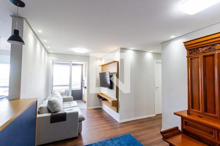 Sala de apartamento à venda com 2 quartos, 68m² em Vila Curuçá, Santo André