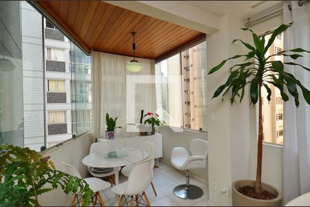Varanda de apartamento à venda com 2 quartos, 110m² em Carmo, Belo Horizonte