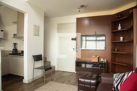 Sala de apartamento para alugar com 1 quarto, 50m² em Vila Clementino, São Paulo