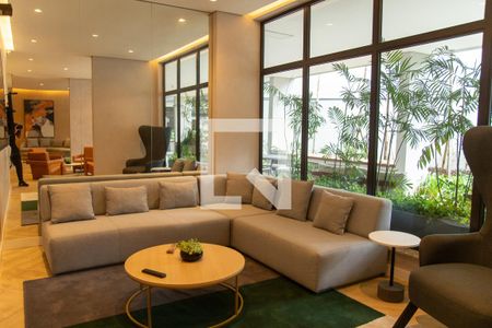 Área comum de kitnet/studio para alugar com 1 quarto, 29m² em Jardim das Acacias, São Paulo