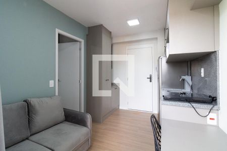 Sala - Cozinha de kitnet/studio para alugar com 1 quarto, 24m² em Vila Butantã, São Paulo
