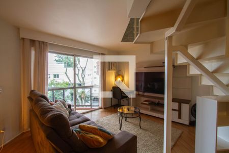 Sala de apartamento para alugar com 1 quarto, 60m² em Centro Cívico, Curitiba