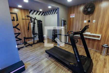 Área comum - Academia de apartamento para alugar com 1 quarto, 27m² em Vila das Belezas, São Paulo