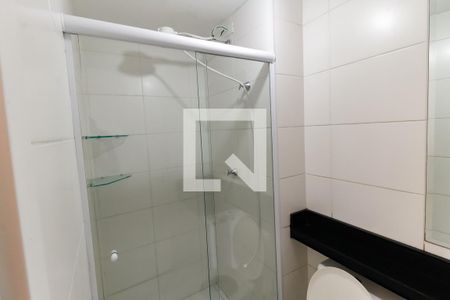 Banheiro da Suíte de apartamento para alugar com 1 quarto, 27m² em Vila das Belezas, São Paulo