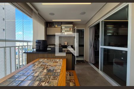 Varanda de apartamento à venda com 3 quartos, 90m² em Vila Apiai, Santo André