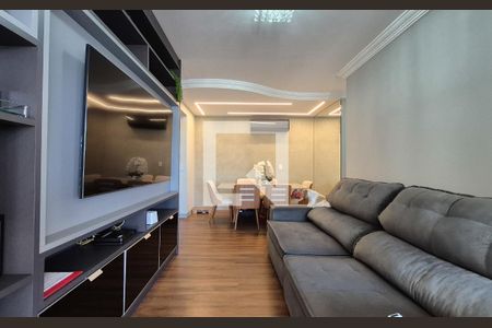 Sala de apartamento à venda com 3 quartos, 90m² em Vila Apiai, Santo André