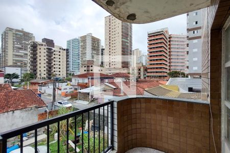 Varanda da Sala de apartamento para alugar com 2 quartos, 54m² em Guilhermina, Praia Grande