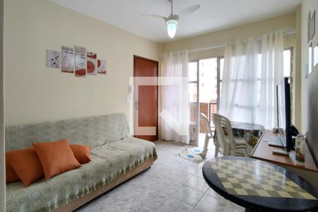 Sala de apartamento para alugar com 2 quartos, 54m² em Guilhermina, Praia Grande