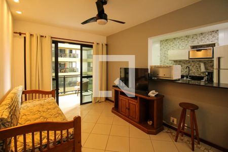 Sala de apartamento para alugar com 1 quarto, 60m² em Barra da Tijuca, Rio de Janeiro
