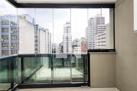 Varanda - Sala de apartamento para alugar com 1 quarto, 42m² em Bela Vista, São Paulo