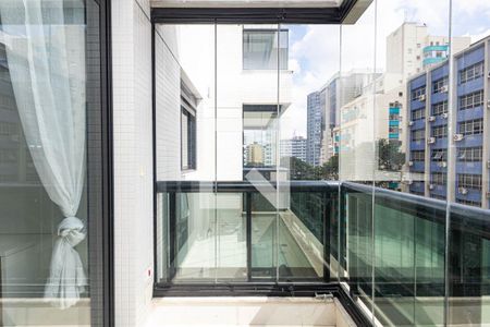 Varanda - Sala de apartamento para alugar com 1 quarto, 42m² em Bela Vista, São Paulo