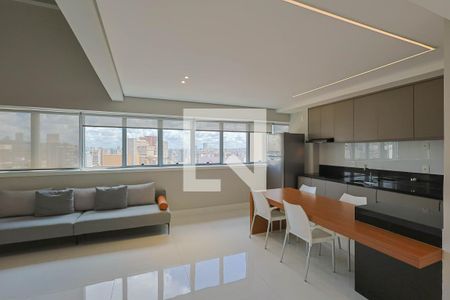 Sala de apartamento à venda com 1 quarto, 74m² em Funcionários, Belo Horizonte