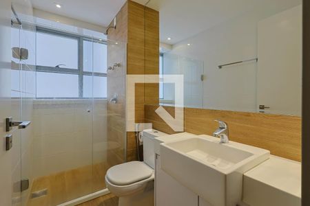 Banheiro da Suíte de apartamento à venda com 1 quarto, 74m² em Funcionários, Belo Horizonte