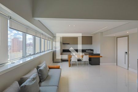 Sala de apartamento à venda com 1 quarto, 74m² em Funcionários, Belo Horizonte