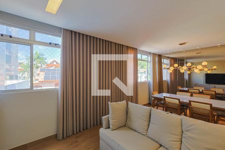 Sala de apartamento à venda com 3 quartos, 90m² em Palmares, Belo Horizonte