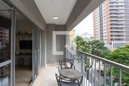 Varanda Studio de kitnet/studio para alugar com 1 quarto, 37m² em Vila Mariana, São Paulo