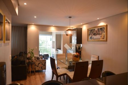 Sala de apartamento à venda com 3 quartos, 76m² em Campestre, Santo André