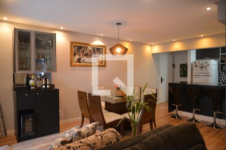 Sala de apartamento à venda com 3 quartos, 76m² em Campestre, Santo André