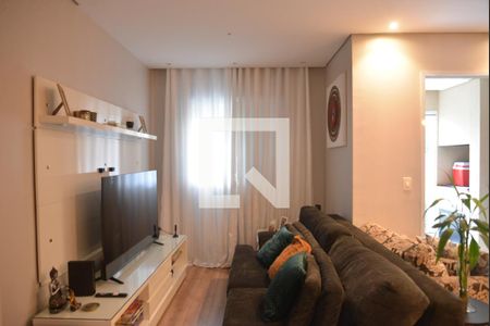Sala de apartamento à venda com 3 quartos, 76m² em Campestre, Santo André