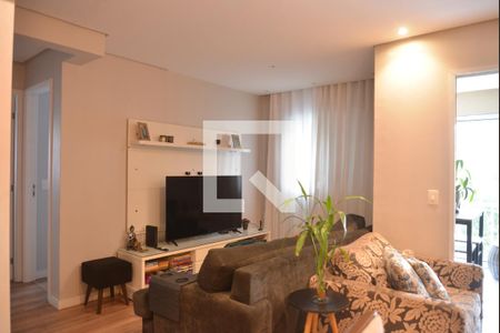 Sala de apartamento à venda com 3 quartos, 76m² em Campestre, Santo André