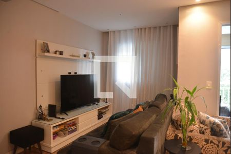 Sala de apartamento à venda com 3 quartos, 76m² em Campestre, Santo André