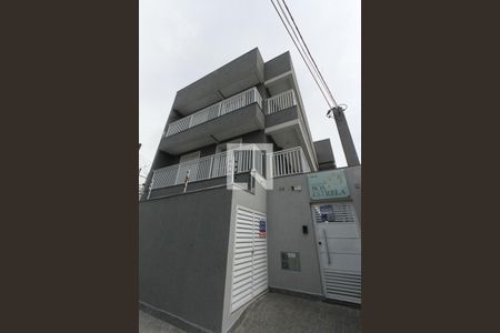 Fachada+Placa de apartamento para alugar com 2 quartos, 36m² em Vila Carrão, São Paulo