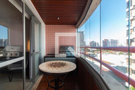 Sacada da Sala de apartamento à venda com 2 quartos, 90m² em Indianópolis, São Paulo
