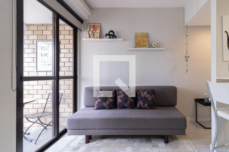 Sala de apartamento à venda com 1 quarto, 38m² em Moema, São Paulo