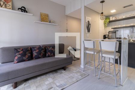 Sala de apartamento à venda com 1 quarto, 38m² em Moema, São Paulo