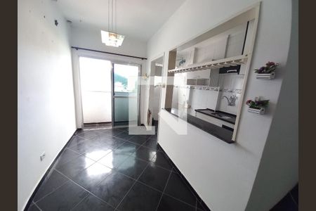 Sala/Cozinha de apartamento para alugar com 1 quarto, 45m² em Centro, São Vicente