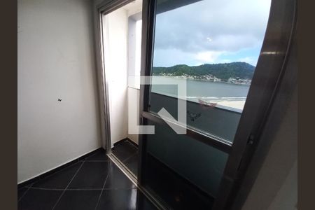Varanda da Sala de apartamento para alugar com 1 quarto, 45m² em Centro, São Vicente