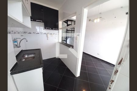 Sala/Cozinha de apartamento para alugar com 1 quarto, 45m² em Centro, São Vicente