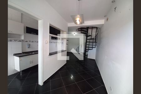 Sala/Cozinha de apartamento para alugar com 1 quarto, 45m² em Centro, São Vicente