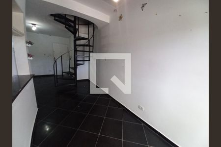 Sala/Cozinha de apartamento para alugar com 1 quarto, 45m² em Centro, São Vicente