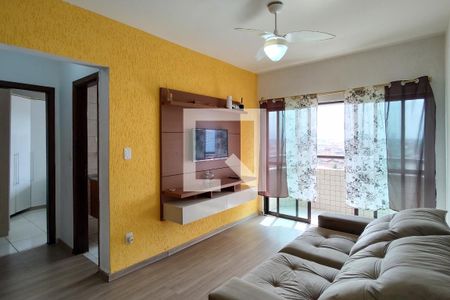 Sala de apartamento para alugar com 2 quartos, 70m² em Maracanã, Praia Grande