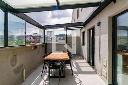 Varanda da Sala de apartamento para alugar com 1 quarto, 45m² em Vila Ernesto, São Paulo