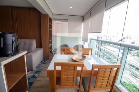 Sala de Jantar de apartamento à venda com 1 quarto, 43m² em Campo Belo, São Paulo