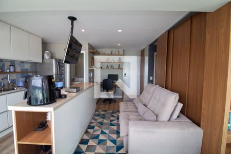 Sala de apartamento à venda com 1 quarto, 43m² em Campo Belo, São Paulo