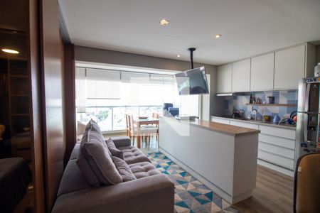 Sala de apartamento à venda com 1 quarto, 43m² em Campo Belo, São Paulo