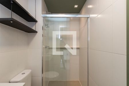 Banheiro de kitnet/studio à venda com 1 quarto, 29m² em Santo Amaro, São Paulo