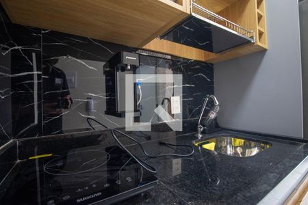 Cozinha de apartamento para alugar com 1 quarto, 24m² em Vila Cordeiro, São Paulo