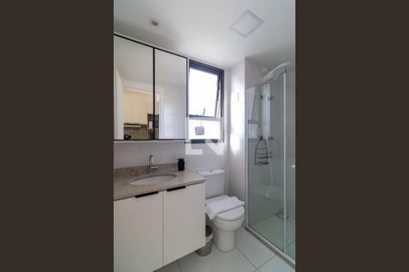 Banheiro de kitnet/studio à venda com 1 quarto, 28m² em Pompeia, São Paulo