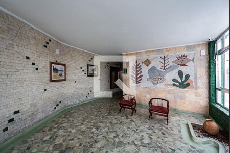 Hall de entrada de apartamento para alugar com 1 quarto, 43m² em Boqueirão, Santos