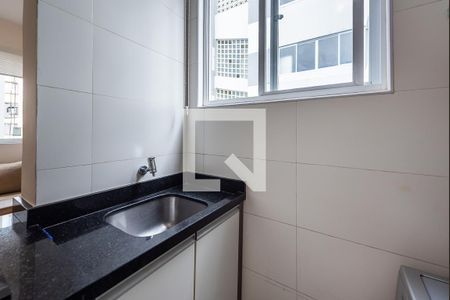 Área de serviço de apartamento para alugar com 1 quarto, 43m² em Boqueirão, Santos