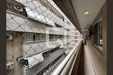 Varanda da sala e da suíte de apartamento à venda com 3 quartos, 101m² em Jardim Botânico, Rio de Janeiro